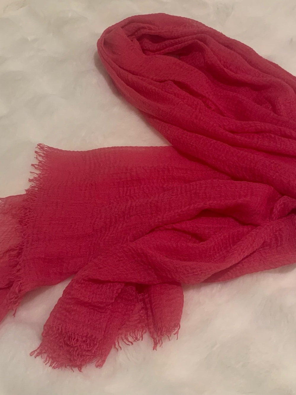 Lightweight Pink Scarf - Women Accessories
